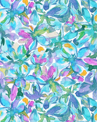 Blue Floral - 2606